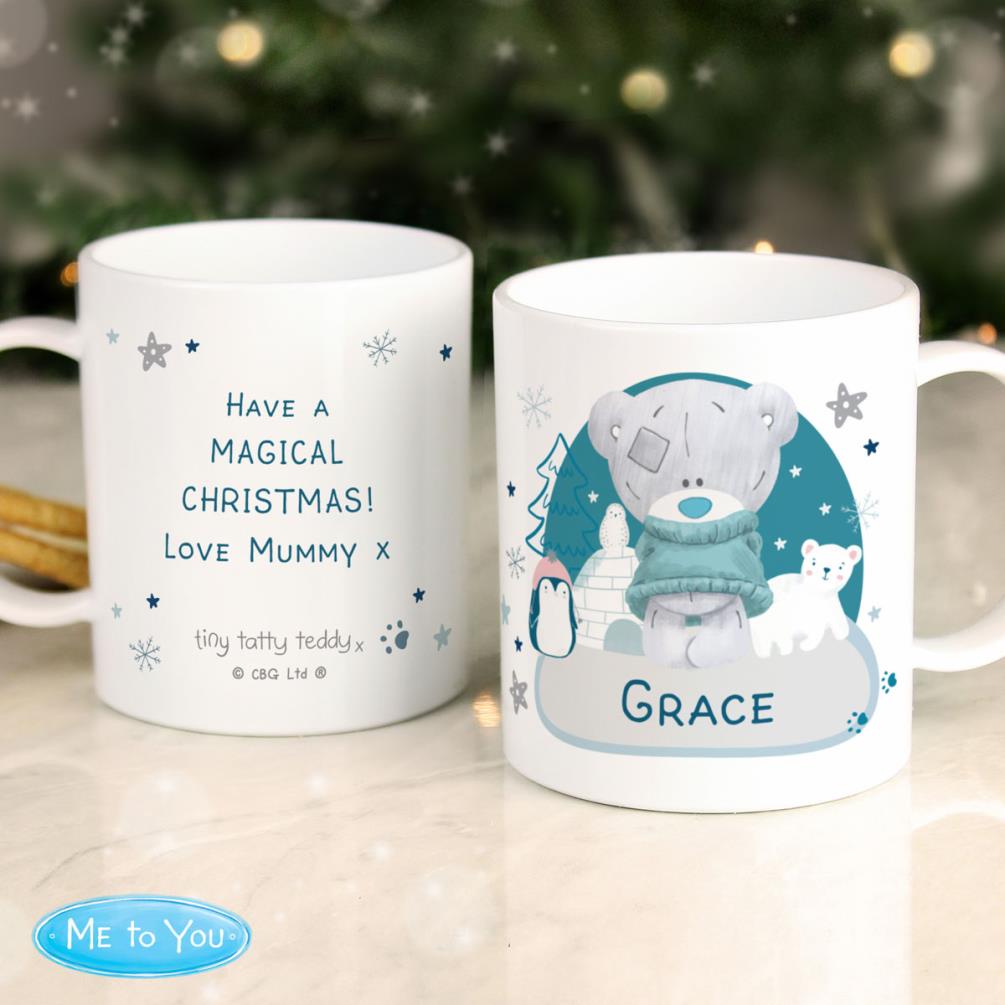 Personalised Winter Explorer Me to You Plastic Mug Extra Image 1